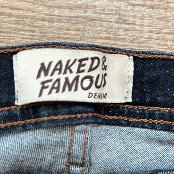 NAKED AND FAMOUS DENIM Weird Guy Stretch Selvedge Jeans see description - Picture 3 of 4